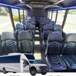 28 passenger white mini bus